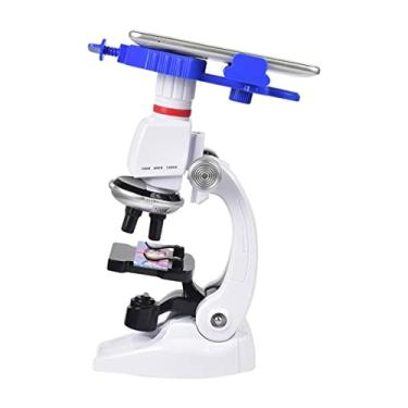 Imagem de Kit de acessórios para microscópio, kit de microscópio, LED de laboratório 100/400/1200x para microscópio infantil