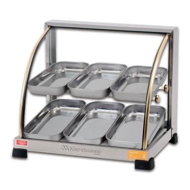 Imagem de Estufa Para Salgados 6 Bandejas Dupla Linha Ouro 127V - Marchesoni