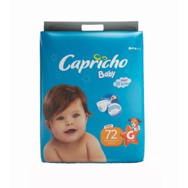 Imagem de 3 Pacotes Fraldas Capricho Barato Tamanho G Com 72 Un. - Capricho Baby