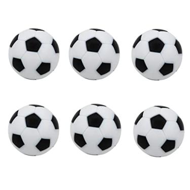 Imagem de Almencla Bolas de futebol de plástico de 6 2 mm para bola de pebolim de mesa, preto