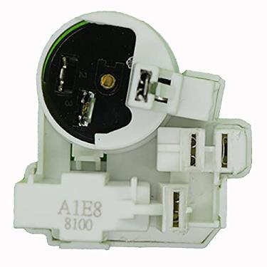 Imagem de HUAYUWA Relé de arranque PTC 8100ZEM90-130-74 2 pinos compressor de geladeira relé de arranque
