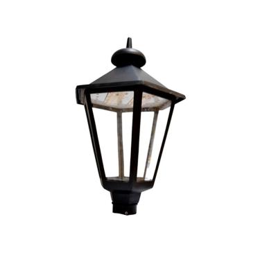 Imagem de Luminária de Poste Colonial Italiana Grande Led de Alumínio