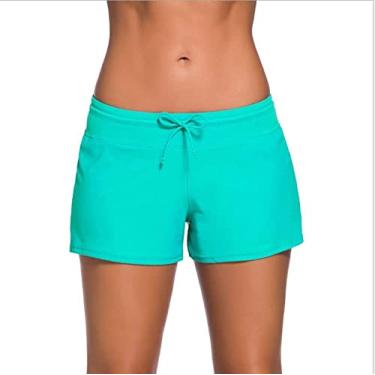 Imagem de Tingpai Europa e Estados Unidos verão calças de ioga boxer calção de banho fe no primave quente de renda conservado plus size boxer calções de banho ve e M