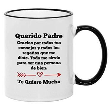 Imagem de Casitika Regalos Para El Dia Del Padre. Taza de 325 ml Para Papa. Caneca para pai Gracias Por Tus Consejos Latino.