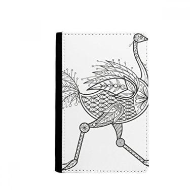 Imagem de Porta-passaporte longo de pintura de pássaro para corrida Notecase Burse carteira capa para cartão, Multicolorido.