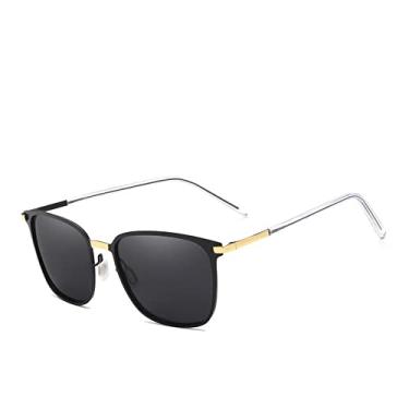 Imagem de Óculos de Sol Polarizados Masculinos Clássicos Óculos de Sol Driving Travel Oculos Gafas De Sol,C02 Gold Grey,Tamanho único