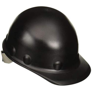Imagem de Fibre-Metal by Honeywell P2HNRW11A000 Super Eight Fiber Glass High Heat Ratchet Cap Style Hard Hat, Black