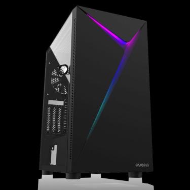 Imagem de Gabinete Gamer Gamdias Argus E4 Elite RGB Mid Tower s/ Fan