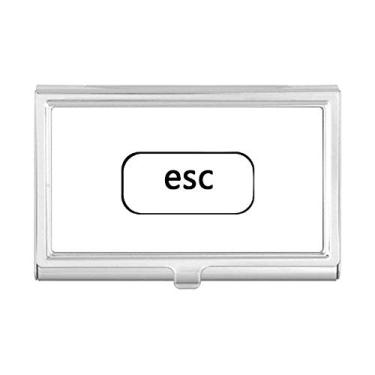 Imagem de Estojo com símbolo de teclado Esc porta-cartões de visita