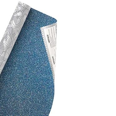 Imagem de Leotack Brilho Azul 45 Cmx10m 80 Mic Rolo Leoarte