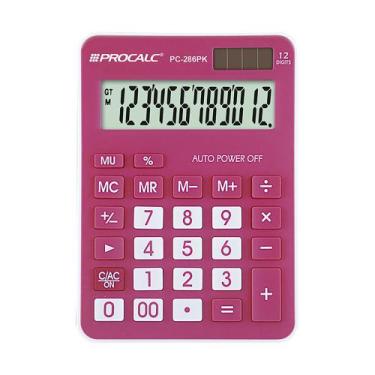 Imagem de Calculadora De Mesa Procalc Pc286 Pk 12 Digitos Pink