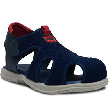 Imagem de Sandália Papete Menino Nº 28 Ao 33 Casual Masculina 15.04J (Azul Marinho, BR, Criança de 9 a 12 anos, Numérico, 33)