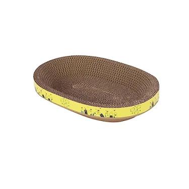 Imagem de Gralara Placa para arranhar para gatos Almofada para arranhar para gatos Proteção para móveis Moagem Garra Tigela em forma de arranhador para gatos para, m