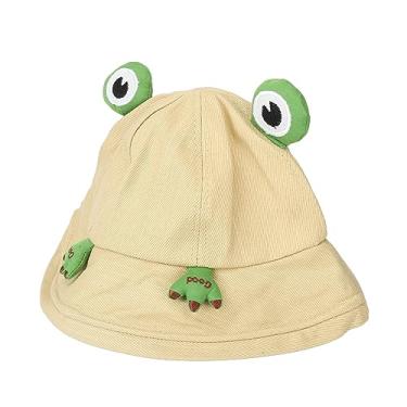 Imagem de Chapéu de Praia, Chapéu de Sol Balde Proteção UV Algodão Moda Respirável Ajustável para o Verão (caqui)