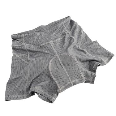 Imagem de Roupa Interior de Ciclismo, Cuecas de Ciclismo de Corte Fino Almofada de Silicone 3D Poliéster Cinza para Mulheres para Andar de Bicicleta (M)