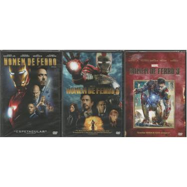Imagem de Trilogia Homem De Ferro Com Robert Downey Jr. 3 Dvds