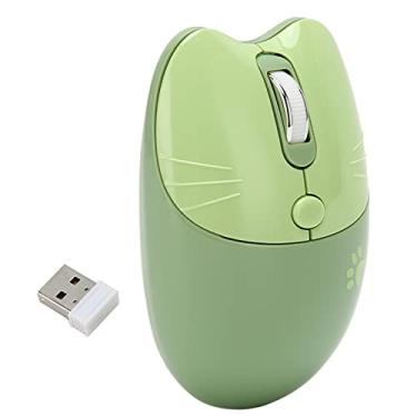 Imagem de Mouse óptico, Mouse de Menina Auto Sleep Ajustável DPI 2 Modo Sem Fio (Verde)