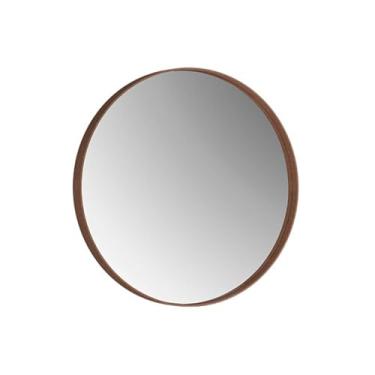 Imagem de Espelho Decorativo Redondo 60 cm Palermo Castanho