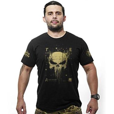 Imagem de Camiseta Militar New Punisher Gold Line - Team Six