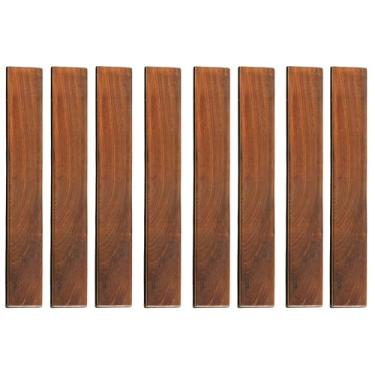 Imagem de Bare Decor BARE-WF2012 EZ Terminais Laterais Acabamento Interloque Piso em Madeira Sólida Teca, 8 Pinos, Marrom, 8 Unidades