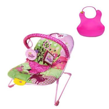 Imagem de Cadeirinha Musical Vibratória Descanso Para O Bebê Rosa Menina - Color