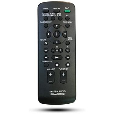 Imagem de Controle remoto substituído RM-AMU137 para sistema de ancoragem de áudio doméstico Sony RDH-GTK33Ip RDH-GTK11iP FST-GTK11iP FST-GTK33iP Sub RM-AMU009 CMT-FX300i SS-CFX200 HCD-FX300i CMT-HX35R