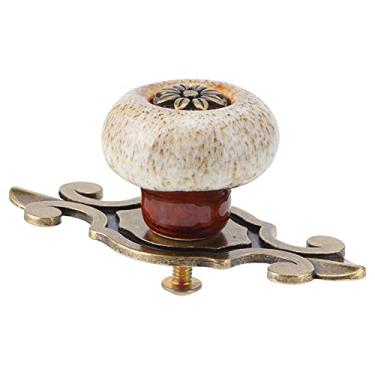Imagem de Puxador de Armário, Puxador Floral para Móveis, Estilo Cobre Antigo, Puxador de Gaveta para Guarda-roupa, para Móveis Europeus, Peças de Reposição Reclináveis