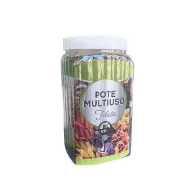 Imagem de Pote Plástico Cozinha Fileto 2,5l Candy Color - Pote Hermético 2,5 - Pote Rosca Organizador Mantimento Plastico - PANAMI