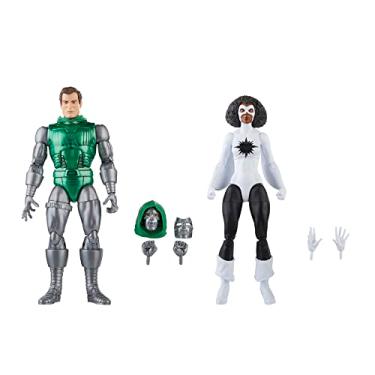 Imagem de Hasbro Boneco colecionável do Capitão Marvel vs. Doctor Doom, Vingadores, 60º aniversário da série Legends da Marvel