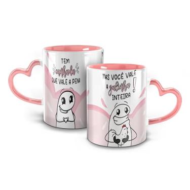 Imagem de Genérico, Caneca Alça Coração Rosa - Meme Flork Cunhada Vale a galinha Inteira