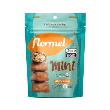 Imagem de Mini Bombom de Coco FLORMEL Zero Açúcar 60 Gramas