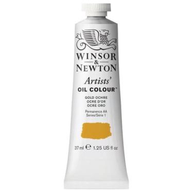 Imagem de Winsor & Newton Cor de óleo para artistas, tubo de 37 ml (35,4 g), ocre dourado
