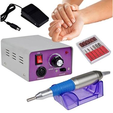 Imagem de Lixa De Unha Eletrica Pedal Manicure Pedicure Profissional Bivolt (888365)