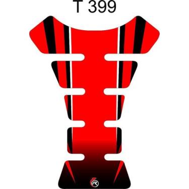 Imagem de Protetor De Tanque Adesivo Tankpad Vermelho Para Moto Honda - Resitank