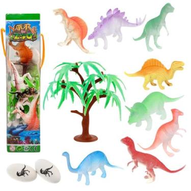 Imagem de Kit Coleção Animal 11 Peças Dinossauros de Brinquedo - Fx