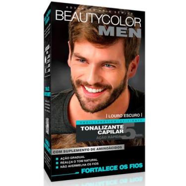 Imagem de Tonalizante Gel Capilar Sem Amônia Beauty Color Kit Men Louro Escuro A