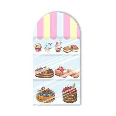 Imagem de Painel Sublimado Vertical Vitrine de Doces Patisserie Quitandas Candy 