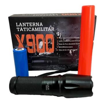 Imagem de Lanterna Tática XX-900-PRO Militar Led C/ Bateria Recarregavel - DESER