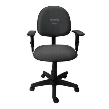 Imagem de Cadeira Executiva Giratoria Braço Regulagem Altura E Pistão - Sintonia