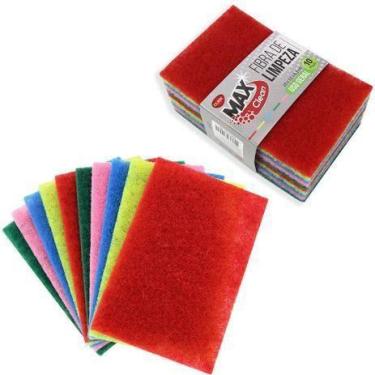 Imagem de Buchas de Fibra Macia Pano Colorido Uso Geral Clean Limpeza - Clink