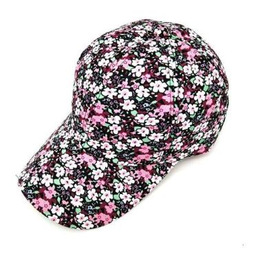 Imagem de Boné  De Sol Feminino Ajustável Floral RANAWELLA - ElaShopp