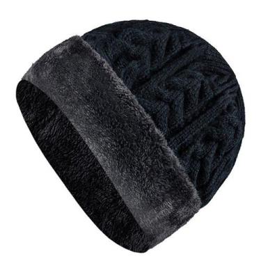 Imagem de Gorro Unissex De Lã Elegante Com Pele Forrada - ElaShopp