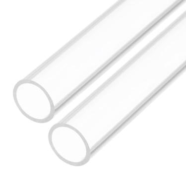 Imagem de Rebower Tubo rígido de plástico transparente de 30,5 cm 18 mm x 22 mm (1,8 cm x 7/20.3 cm) Tubo de policarbonato redondo, [para encanamento, hidráulica, aquário, bricolage] - 2 peças