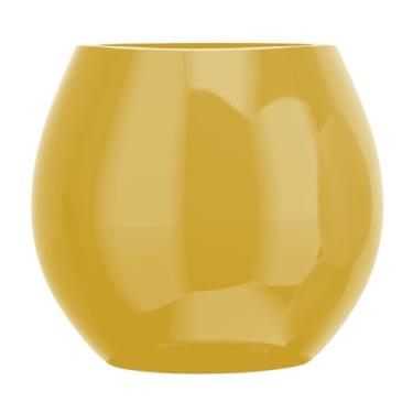 Imagem de Vaso Fibra De Vidro Decoração 40cm Estilo Vietnamita Plantas (Dourado)