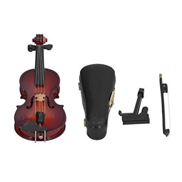 Imagem de Modelo de Violino, Tecnologia de Produção Sofisticada, Brinquedos Em Miniatura, Ornamento Decorativo de Artesanato, Mini Instrumentos Musicais para Decoração de Casa, Decorações