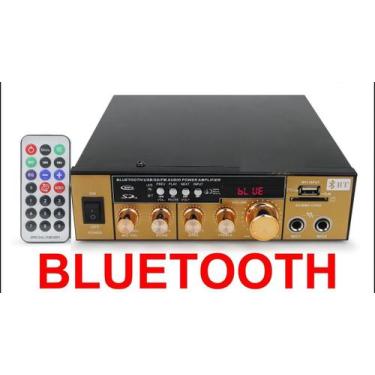 Imagem de Amplificador Bluetooth Receiver Usb Sd Fm Karaoke 2 Canais - KETCHUP