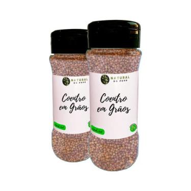 Imagem de Coentro em Grãos 100% Natural Sabor Autêntico Kit 2 Pote com Dosador 5