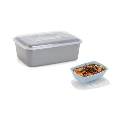 Imagem de Container Versatil Retangular Plastico com Tampa Transparente 3,0 Lts 