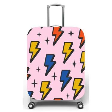 Imagem de Capa para mala de viagem G, medidas max C48x A75 x P29cm Raios - Deluz