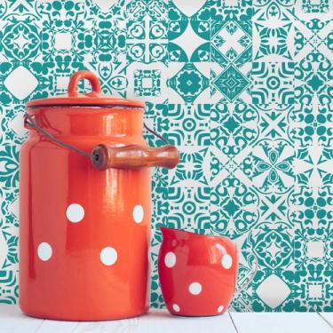 Imagem de Adesivo de Azulejo Colorido Domini 20x20 cm com 12un - Quartinhos